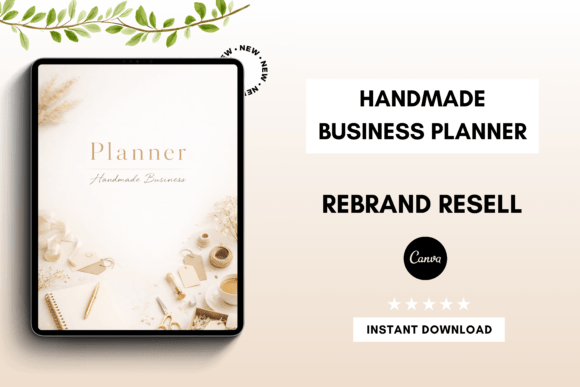 Download Handmade Business Planner Canva - Business planner canva Collection