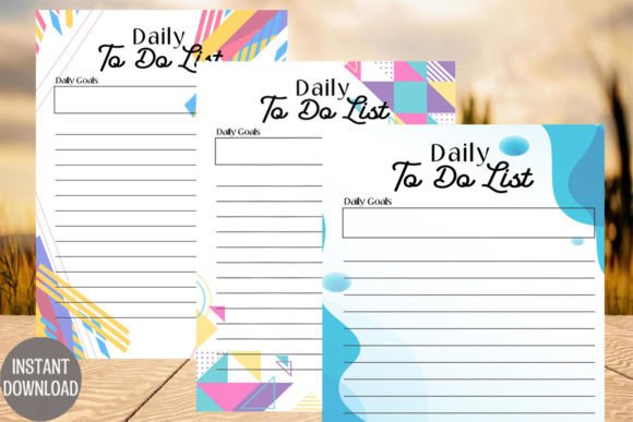 Download Daily to Do List Printable Fillable PDF - Premium Bundle
