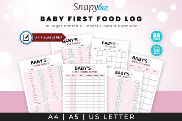 Download Fillable Baby Food Printable Planner - Premium Resources