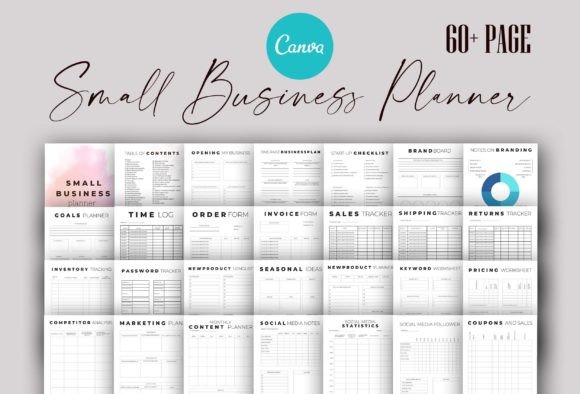 Download Editable Small Business Planner Canva - Business planner canva Collection