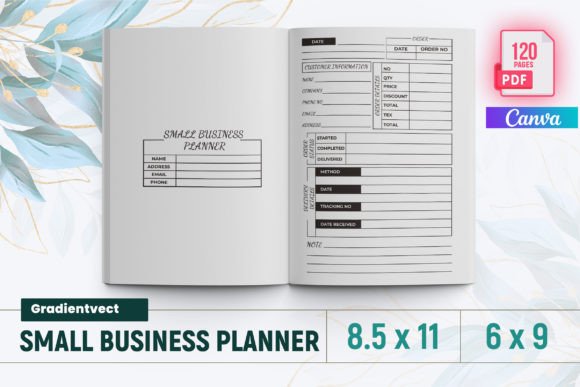Download (KDP) Small Business Planner Canva - Business planner canva Collection