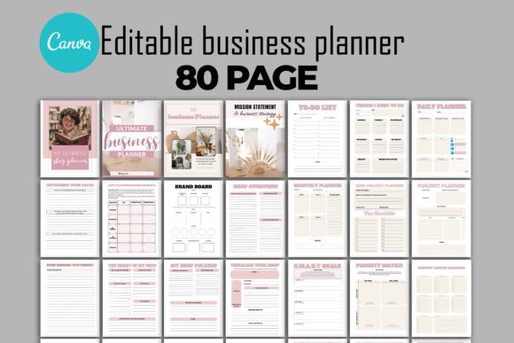 Download Business Planner Canva Templates - Business planner canva Collection