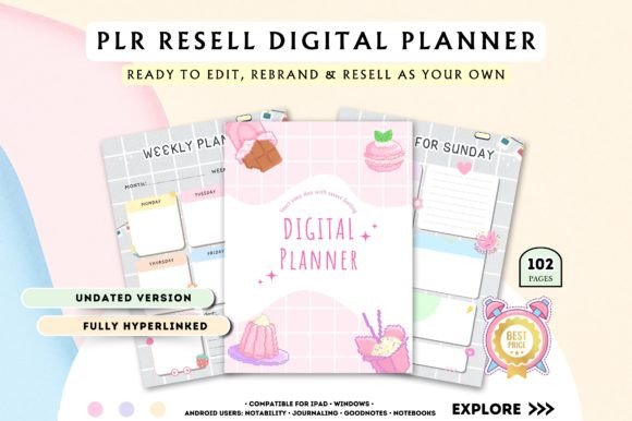 Download Top-Selling PLR Canva Digital Planner - Premium Resources